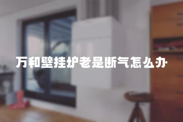 萬和壁掛爐老是斷氣怎么辦