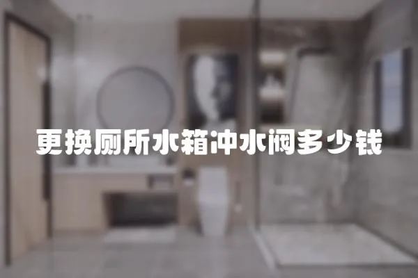 更換廁所水箱沖水閥多少錢