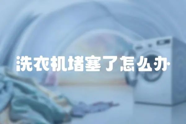 洗衣機堵塞了怎么辦
