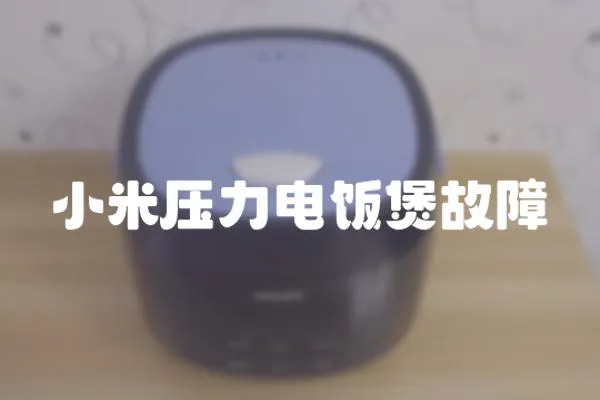 小米壓力電飯煲故障