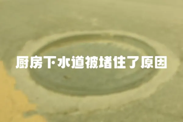 廚房下水道被堵住了原因