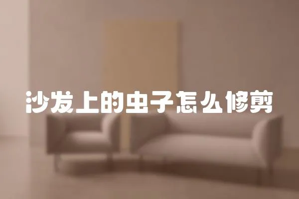 沙發上的蟲子怎么修剪