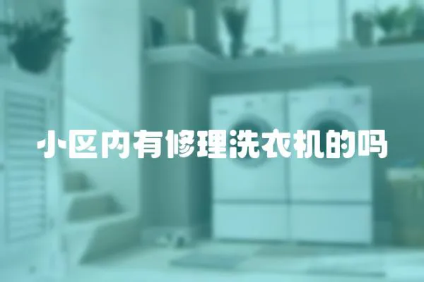 小區(qū)內(nèi)有修理洗衣機(jī)的嗎