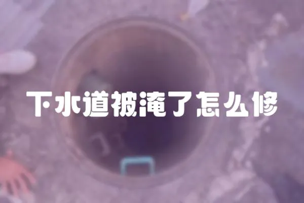 下水道被淹了怎么修
