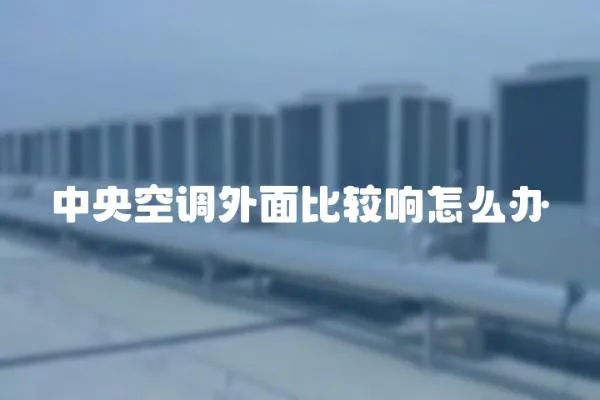 中央空調外面比較響怎么辦