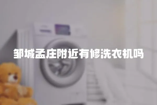 鄒城孟莊附近有修洗衣機(jī)嗎