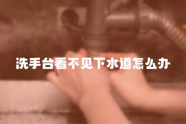 洗手臺看不見下水道怎么辦