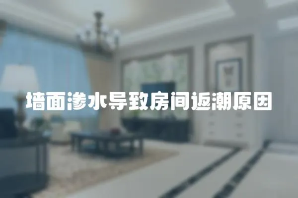 墻面滲水導致房間返潮原因