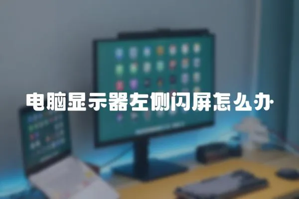 電腦顯示器左側閃屏怎么辦