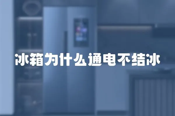 冰箱為什么通電不結冰
