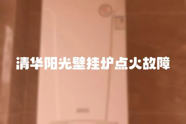 清華陽光壁掛爐點火故障