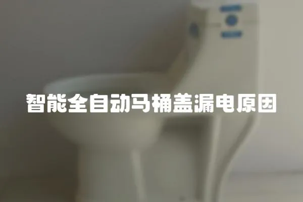 智能全自動馬桶蓋漏電原因