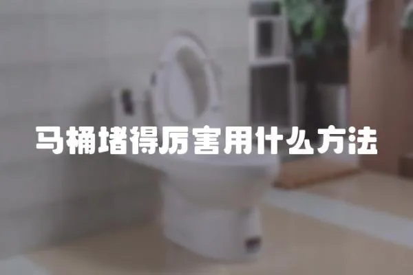 馬桶堵得厲害用什么方法
