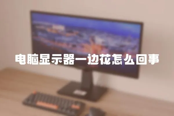 電腦顯示器一邊花怎么回事