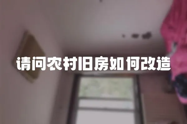 請問農村舊房如何改造