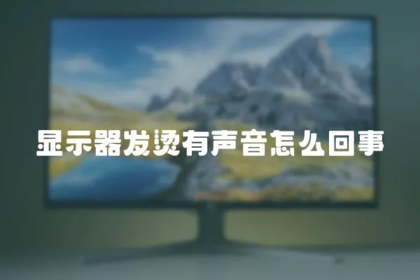 顯示器發燙有聲音怎么回事