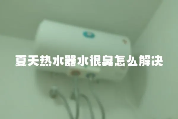 夏天熱水器水很臭怎么解決