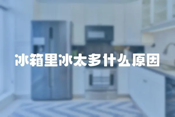 冰箱里冰太多什么原因