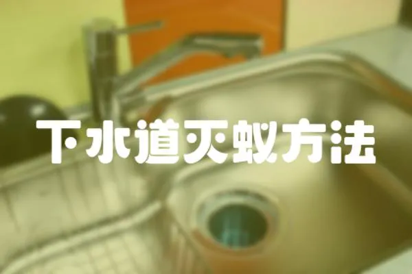 下水道滅蟻方法