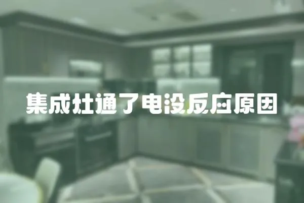 集成灶通了電沒反應原因
