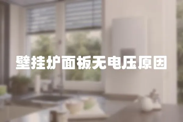 壁掛爐面板無電壓原因
