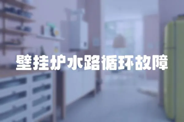 壁掛爐水路循環故障
