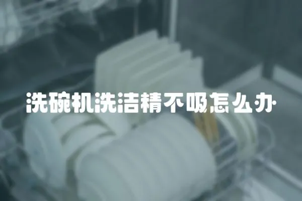 洗碗機洗潔精不吸怎么辦