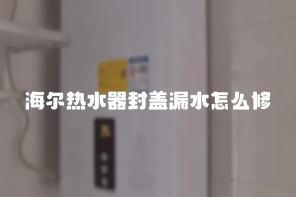 海爾熱水器封蓋漏水怎么修