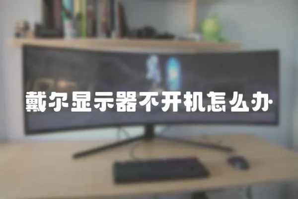 戴爾顯示器不開機怎么辦