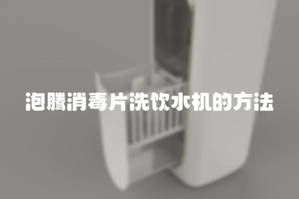 泡騰消毒片洗飲水機(jī)的方法