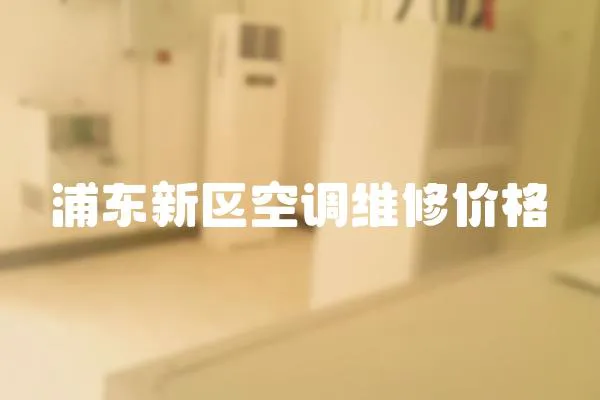 浦東新區(qū)空調(diào)維修價格