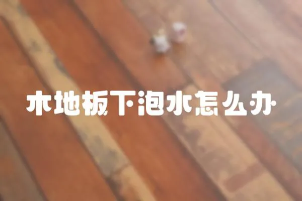 木地板下泡水怎么辦