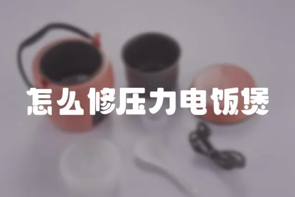 怎么修壓力電飯煲