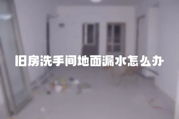 舊房洗手間地面漏水怎么辦