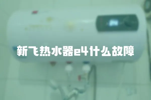 新飛熱水器e4什么故障