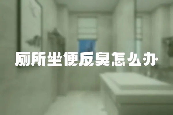 廁所坐便反臭怎么辦