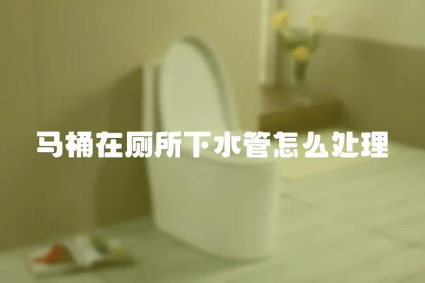馬桶在廁所下水管怎么處理