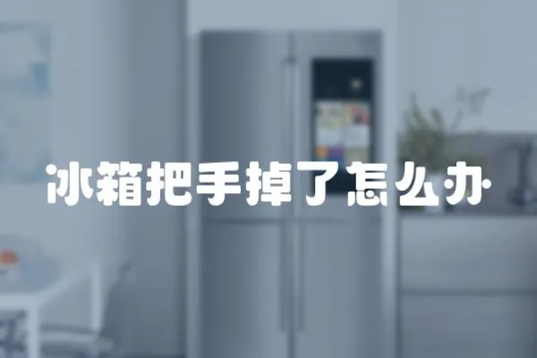 冰箱把手掉了怎么辦