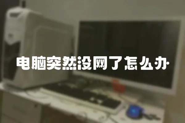 電腦突然沒網了怎么辦