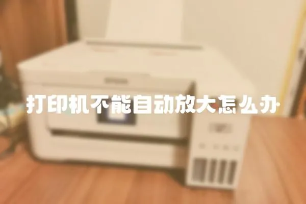 打印機(jī)不能自動(dòng)放大怎么辦