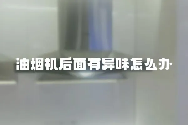 油煙機后面有異味怎么辦