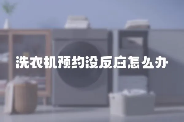 洗衣機(jī)預(yù)約沒反應(yīng)怎么辦