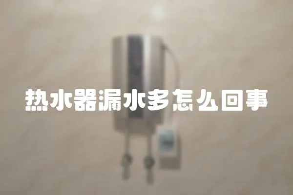 熱水器漏水多怎么回事