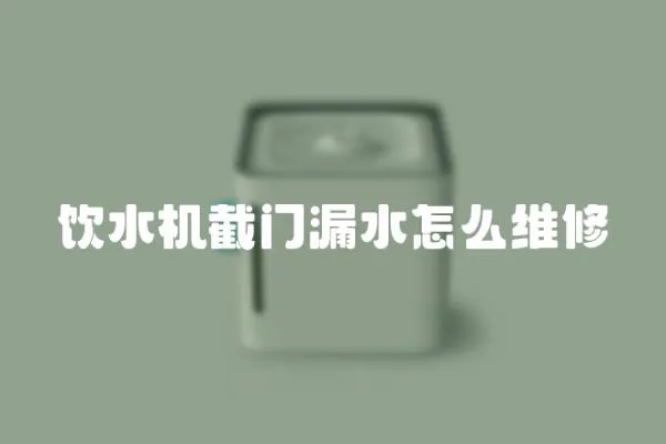 飲水機(jī)截門(mén)漏水怎么維修