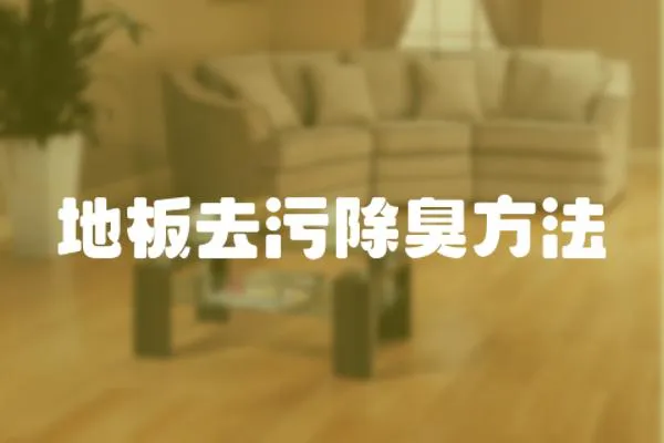 地板去污除臭方法