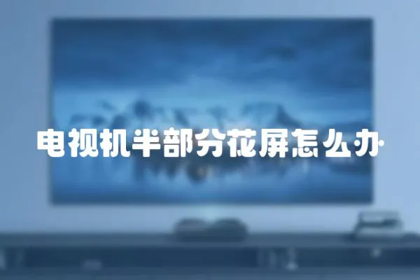 電視機半部分花屏怎么辦