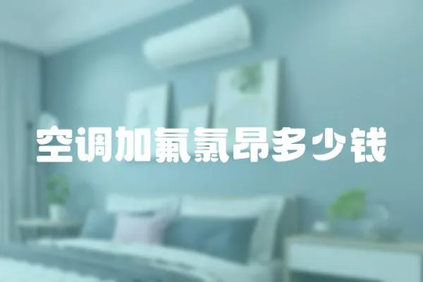 空調加氟氯昂多少錢