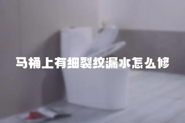 馬桶上有細裂紋漏水怎么修