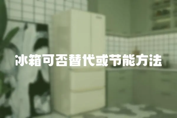 冰箱可否替代或節能方法