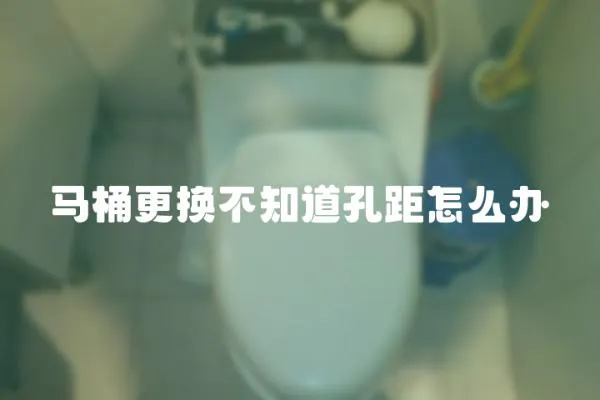 馬桶更換不知道孔距怎么辦